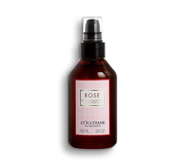 5. L'OCCITANE 玫瑰護膚油  100ml | HK$390  使用了100%天然及有機玫瑰果油，滲透著粉红胡椒、荔枝、琥珀、白麝香及紅桑子的味道，能做到撫平乾燥肌膚的作用，更可以使用在頭髮上。