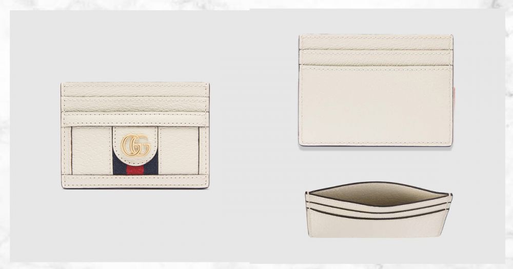 Ophidia card case #White Leather(售價港幣HKD $2,400)