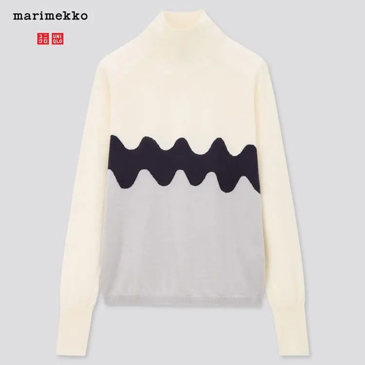 Marimekko Merino 混紡長袖高領針織衫  (港幣售價$299)