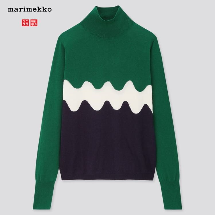 Marimekko Merino 混紡長袖高領針織衫  (港幣售價$299)