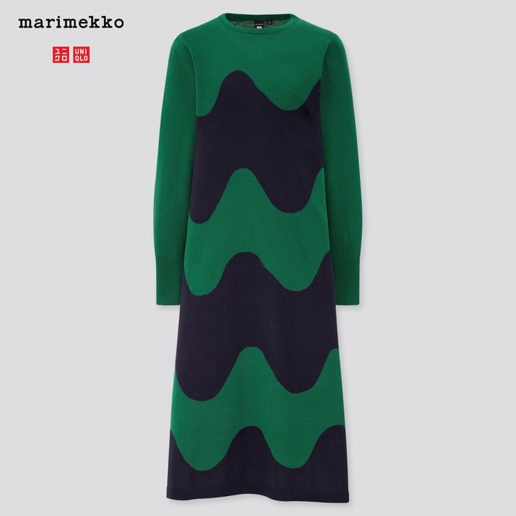 Marimekko Merino 混紡A字型連身裙  (港幣售價$399)