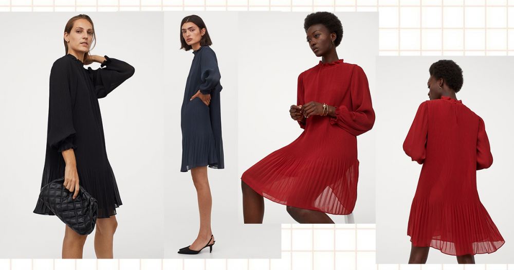 百褶洋裝 3色 (售價HKD $349)