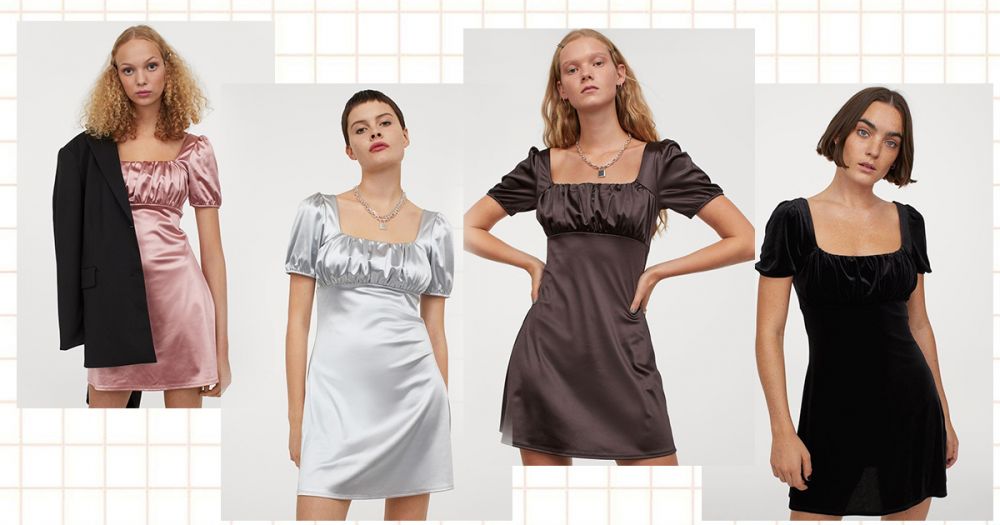 公主袖洋裝 4色 (售價HKD $100)