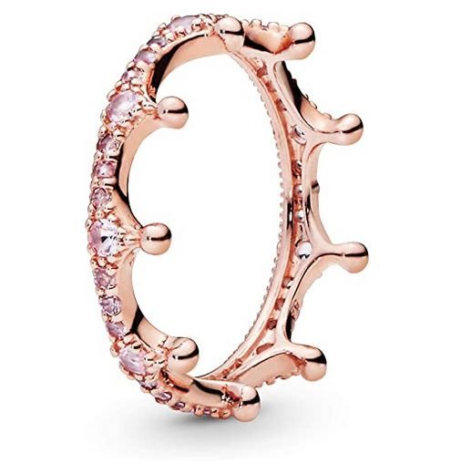 9.Pink Sparkling Crown Crystal Ring in Pandora Rose 售價 749.71 - HKD 790.58（香港售價 HKD 899）