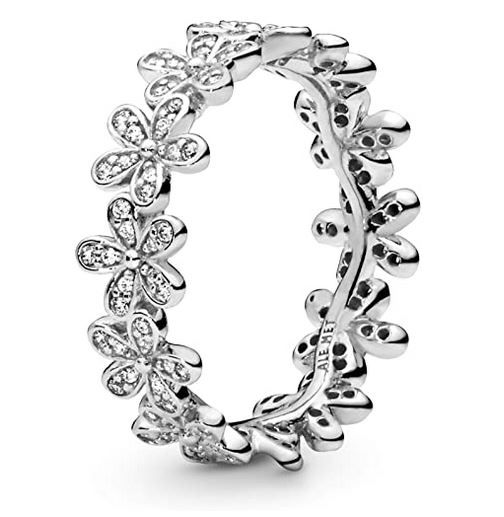 12.Daisy Flower Cubic Zirconia Ring in Sterling Silver 售價HKD 648.14（香港售價 HKD 799）
