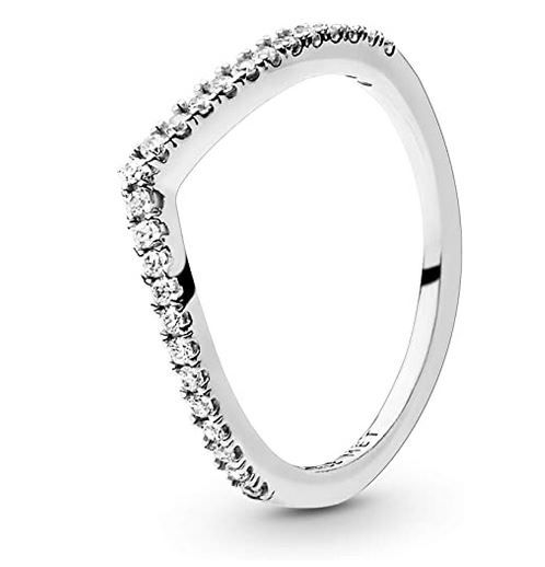 16.Sparkling Wishbone Cubic Zirconia Ring in Sterling Silver 售價HKD 292.38（香港售價 HKD 399）