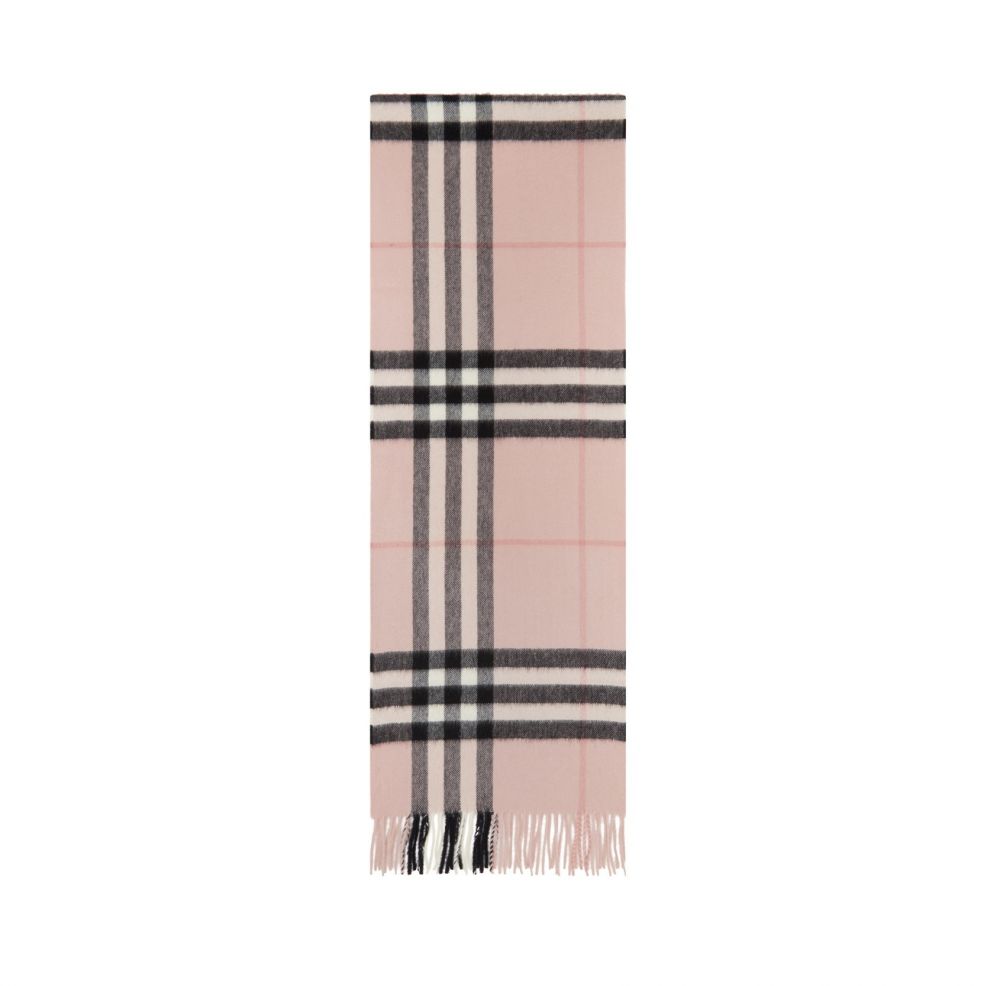    Pink Cashmere Check Giant Scarf  $4130 HKD ｜29% OFF $2932 HKD