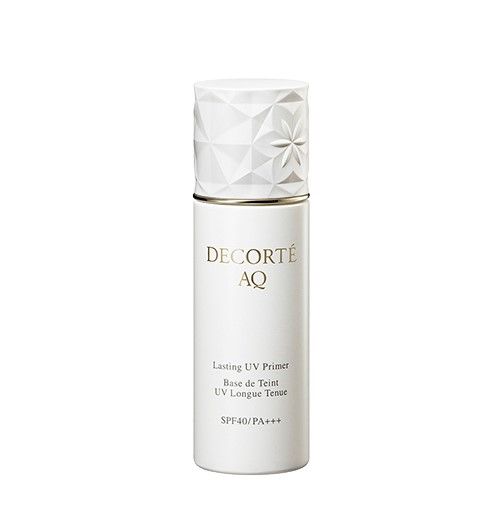 [第2名]DECORTÉ AQ Lasting UV Primer (HK$490/30ml)：能有效守護肌膚免受紫外線傷害，質感輕盈順滑，能有效緊貼肌膚，令粉底更貼服持久，保持完美妝容。