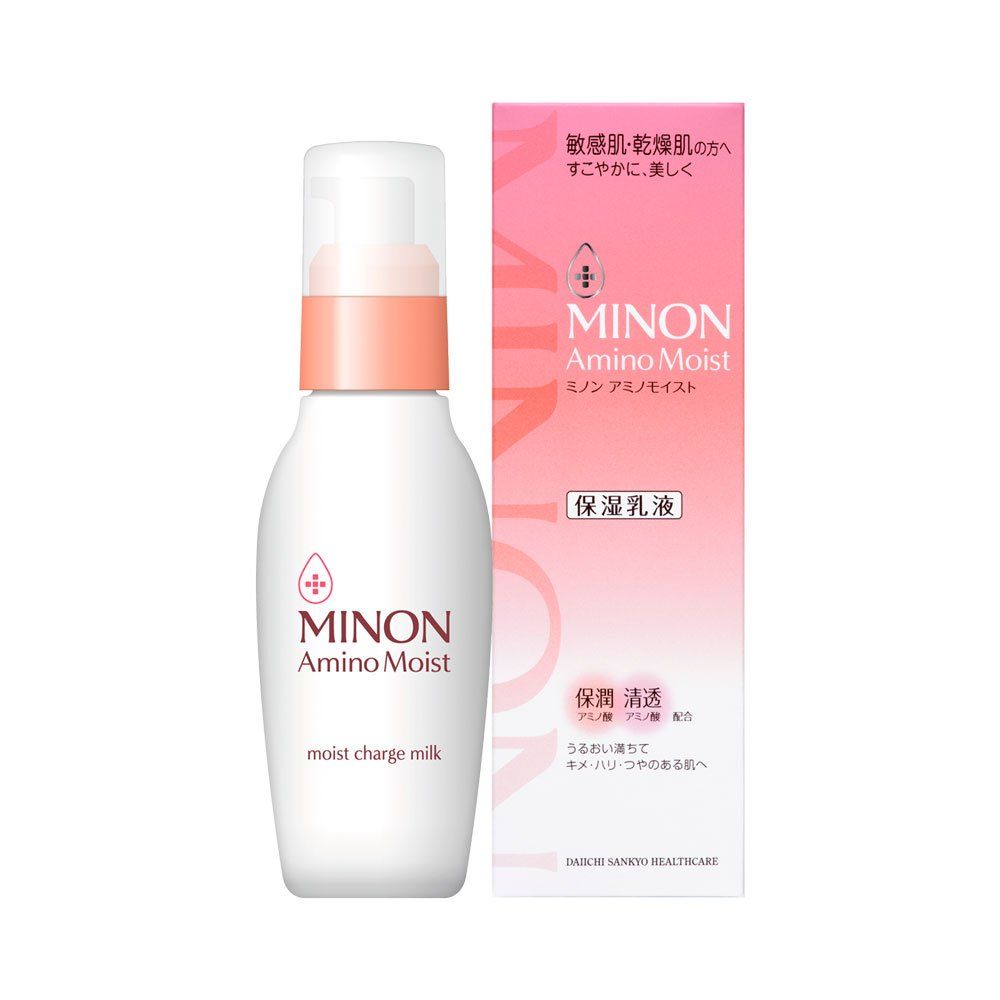  MINON Amino Moist moist charge Milk  售價以官方為準  含有9種氨基酸保濕成分, 低刺激配方，有效防止乾燥皮膚過敏，提升皮膚天然保護膜。