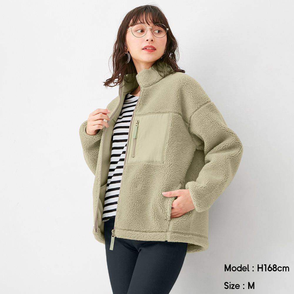 Boa jacket ($199)：外套以毛絨質地呈現可愛的感覺，而且更推出今年大熱的牛油果綠和米白色！