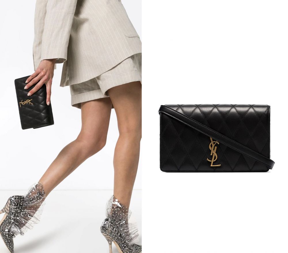 Saint Laurent Angie quilted shoulder bag | 原價HK$14,972，折後HK$11,977
