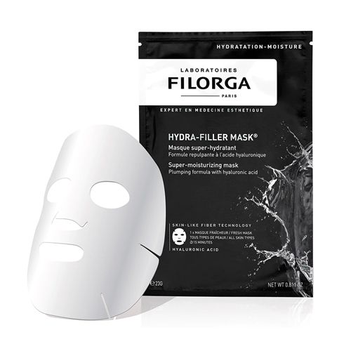 FILORGA Hydra Filler Mask水潤透明質酸面膜 售價 HK$93/片 | 容量 23g。 富含透明質酸及保濕因數，快速深入補水。加入蘆薈提取物，紓緩敏感乾燥肌膚，面膜紙材質親膚，貼合面部輪廓，有助精華液更易被肌膚吸收。使用後肌膚水潤感明顯。