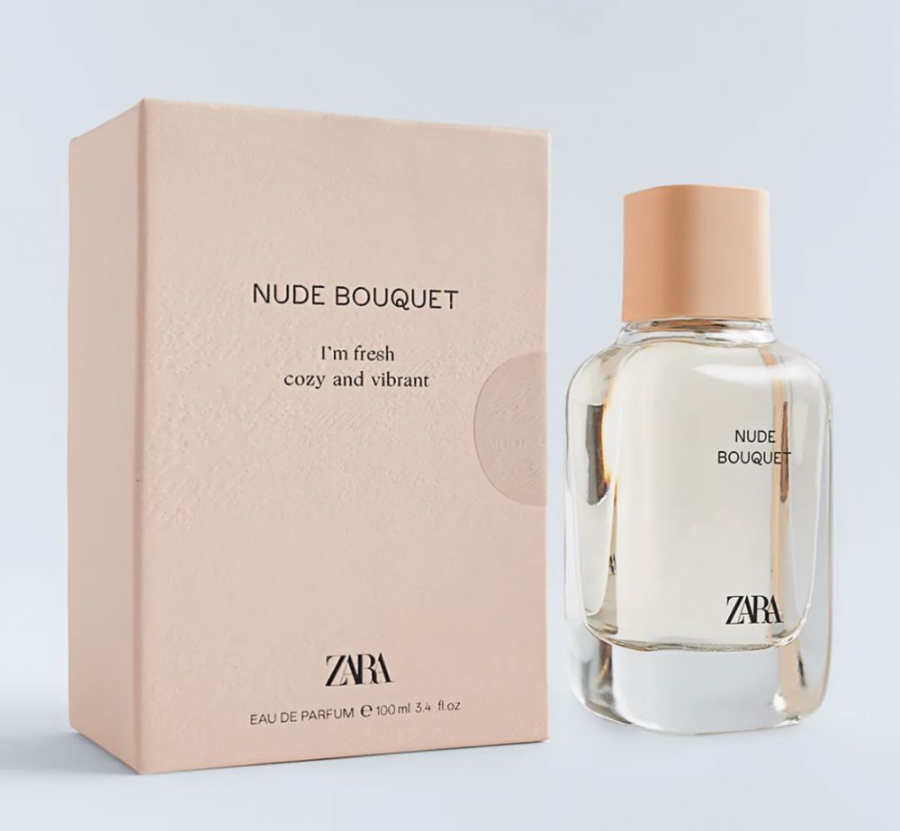 4. ZARA NUDE BOUQUET  售價HKD 199 | 100ml。 融合了櫻桃、牡丹和香草的香氣，清新甜美的香調，給予人清新爽朗而又不失優雅的氣息。