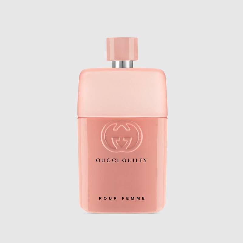 Gucci Guilty Love Edition Pour Femme 網購價HK$ 840 | 90ML。以東方水果花香的柑苔香氣，彰顯水仙花的復古氣質，後調的麝香、廣藿香結合礦石琥珀，將柔和與激烈的香氣融入香水之中，為香水增添層次感。