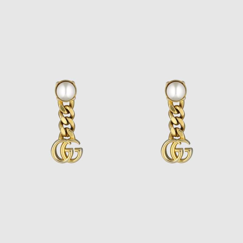  珍珠雙G耳環 ｜HK$ 2,750