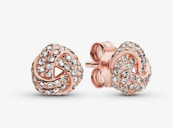 閃爍紐結針式耳環 原價 HK$799.00 現價 HK$399.00