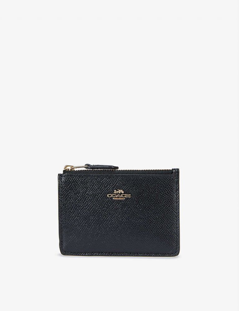 Mini Skinny grained-leather wallet and keyring  售價 $540