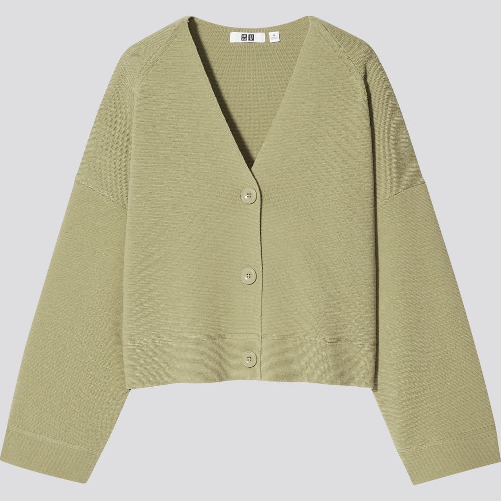 U Milano羅紋V領針織外套 (HK$299) U Milano羅紋V領針織外套 (HK$299)