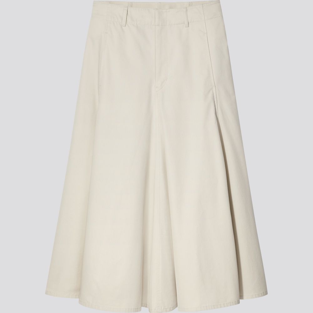 U棉質斜紋寬襬裙 (HK$299) U棉質斜紋寬襬裙 (HK$299)