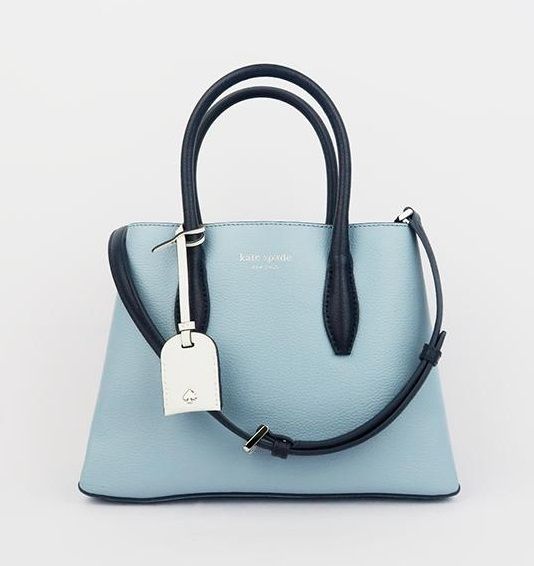 Eva Small Leather Satchel Blue  | HK$2,600