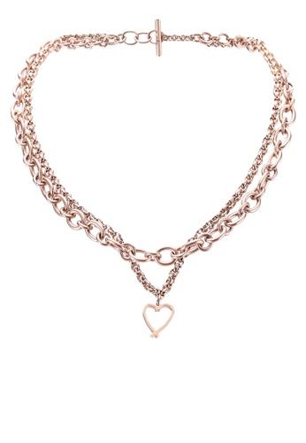 agnès b. Valentine Layered Chain Necklace原價HK$ 990 | 特價 HK$789（滿HK$499享額外6折後：HK$473.4）