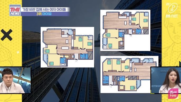 同棟四房面積的單位交易價格由27億韓元至34億韓元不等，圈中好友劉寅娜亦住在同棟公寓。