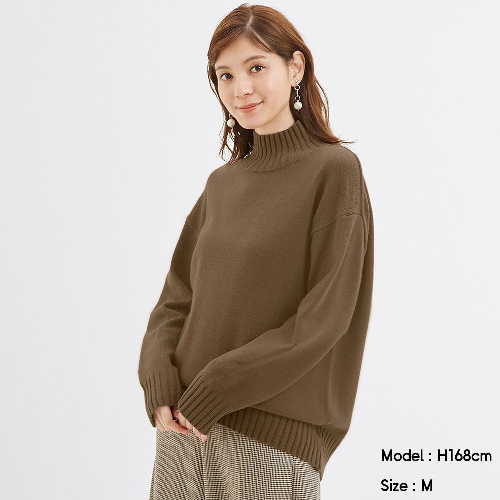 Oversized high-neck knit tunic  (原價：HK$179/現售：HK$149)