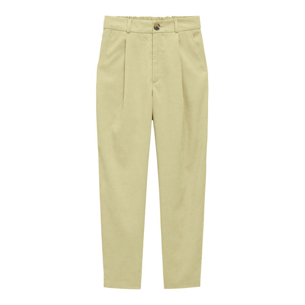 Light corduroy tuck tapered pants  (原價：HK$179/現售：HK$79)