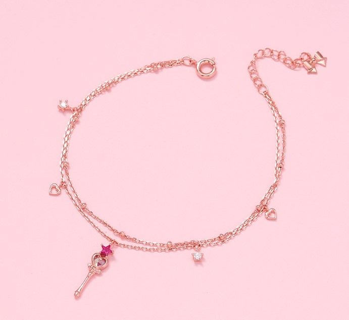 Sailor Moon Pink Moon Stick Bracelet (₩39,900)
