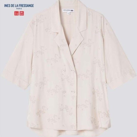 INES DE LA FRESSANGE 嫘縈開領襯衫 (HK$299)