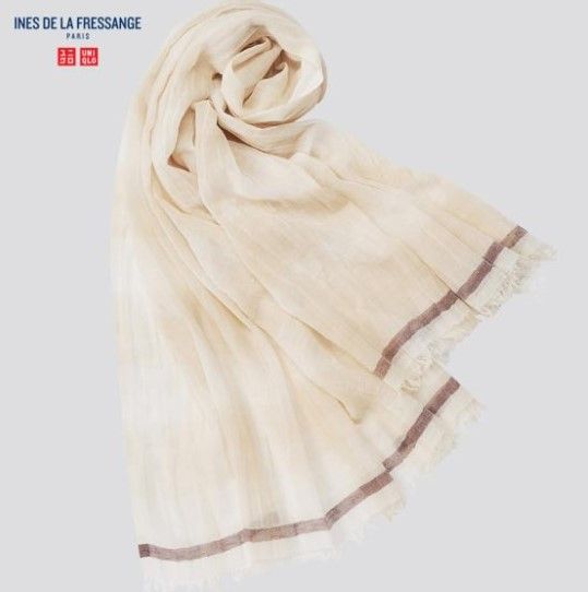 INES DE LA FRESSANGE 棉麻圍巾 (HK$149)