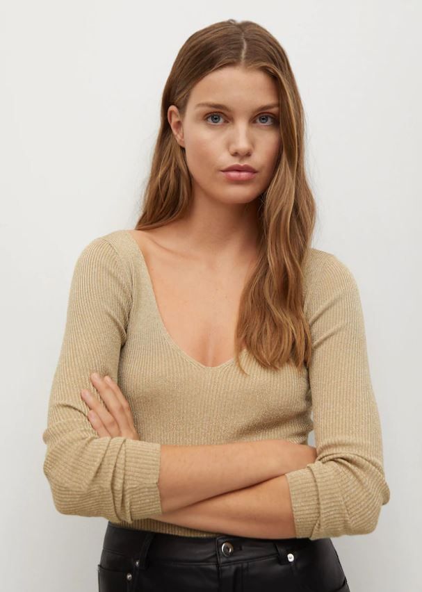 Gloss-effect knitted sweater 原價359 現價89
