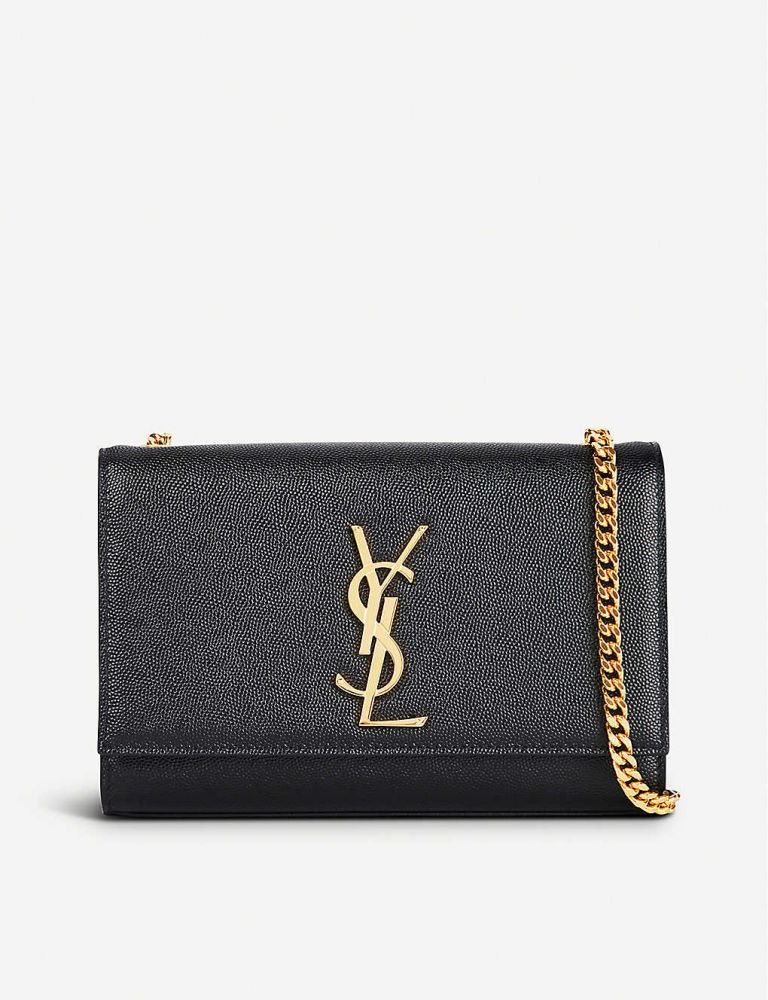 SAINT LAURENT Kate small monogram leather shoulder bag 網購價 HK $11000 | 香港官網價 HK$12800（86折）