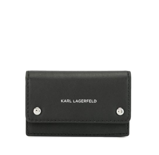 Karl Lagerfeld K/Ikon flap card holder｜原價 HK$796，7折 HK$557