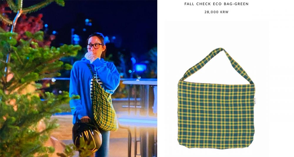FALL CHECK ECO BAG - GREEN│售價₩28,000 (約HKD$194)