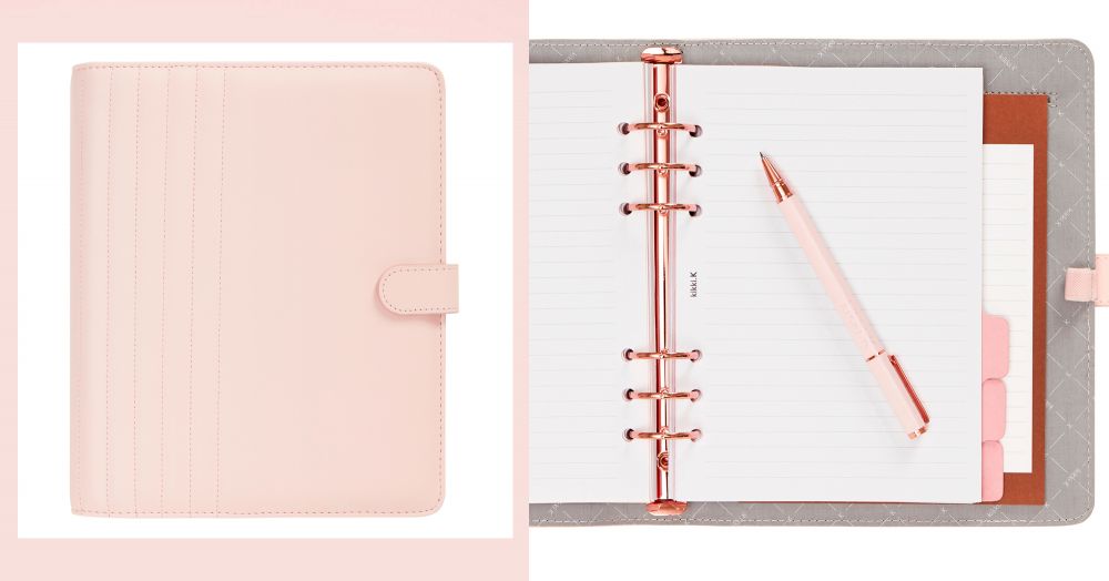 KikkiK A5 QUILTED PERSONAL PLANNER BLUSH: SELF 