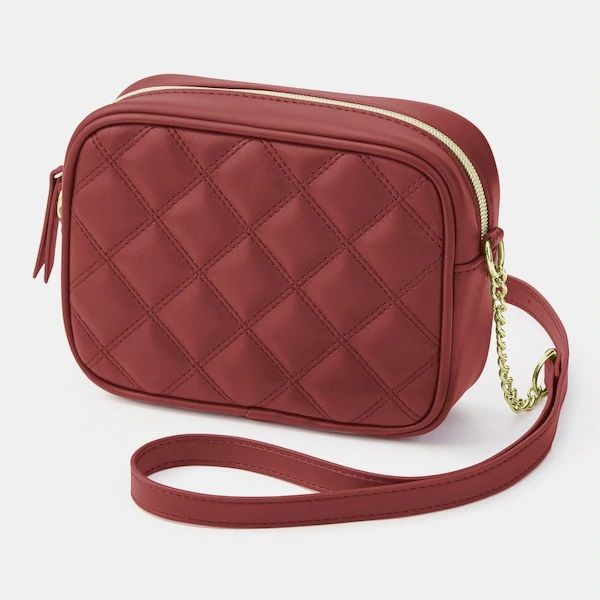 Quilting mini shoulder bag RED│HK$179