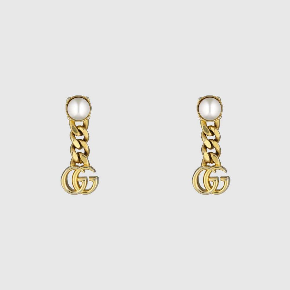 珍珠雙G耳環HK$ 2,750