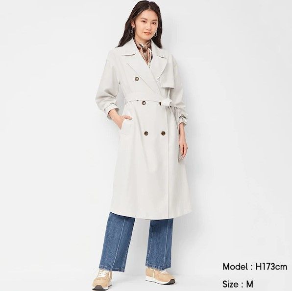 Oversized trench coat (¥4,990+稅)
