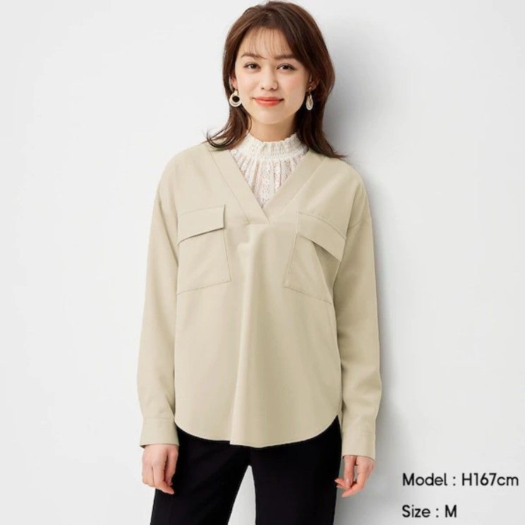 Double pocket blouse (¥1,990+稅)