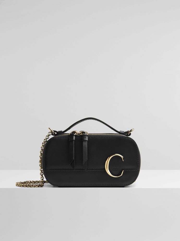 Chloé C Mini Vanity Bag #Black ｜HK$ 8,800