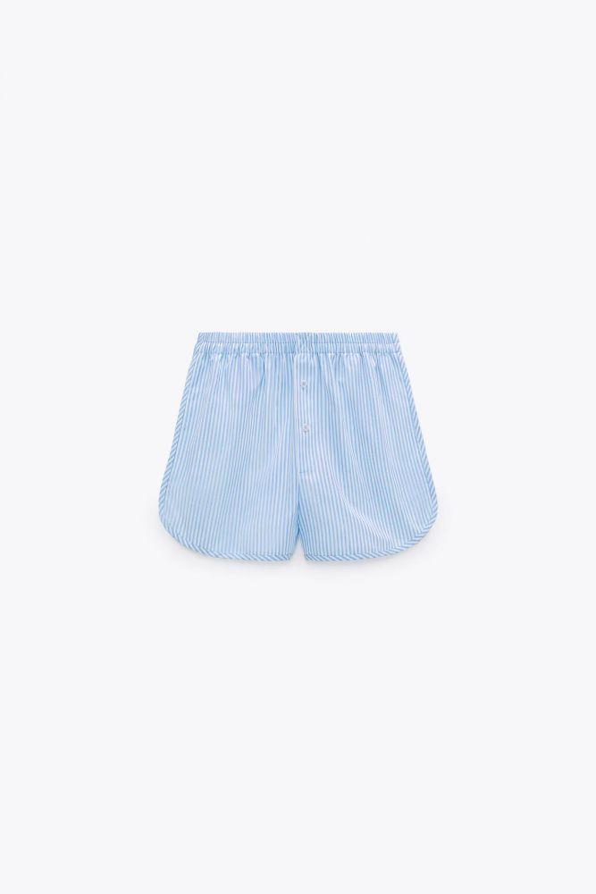 條紋府綢短褲 (HK$299)