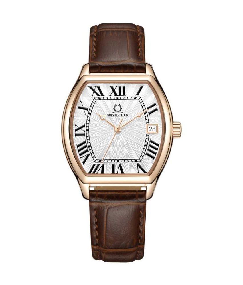 Barista三針日期顯示石英皮革腕錶 原價HKD 1,680| 現售HKD 1,380