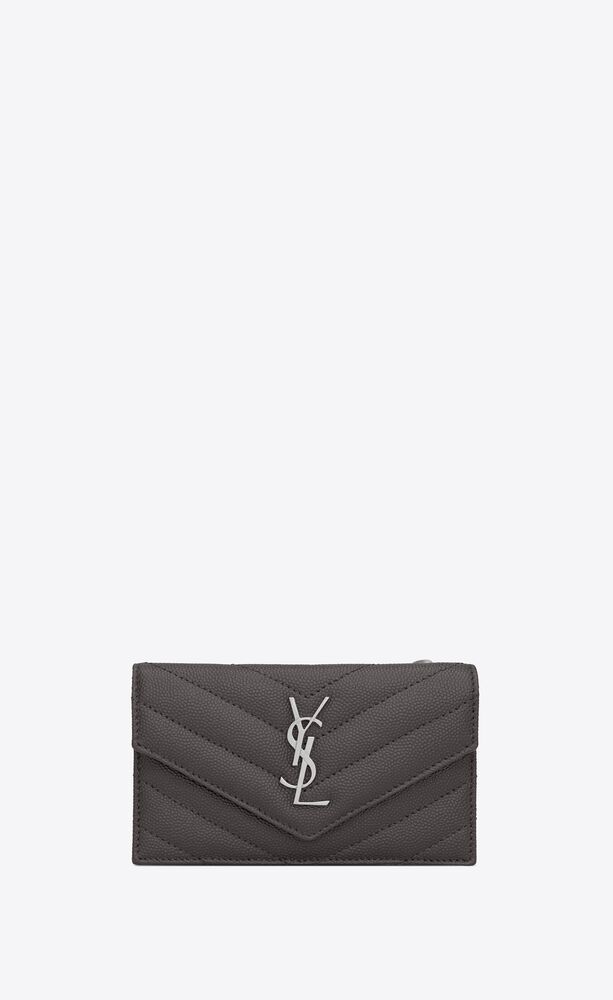 MONOGRAM FRAGMENTS FLAP CARD CASE IN QUILTED GRAIN DE POUDRE EMBOSSED LEATHER HK$ 3,190