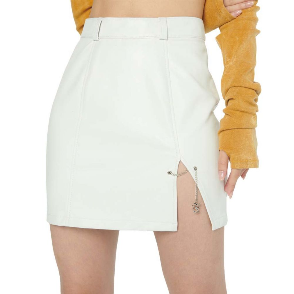 Hansel Leather Skirt in Whitehite Regular price (US$36)