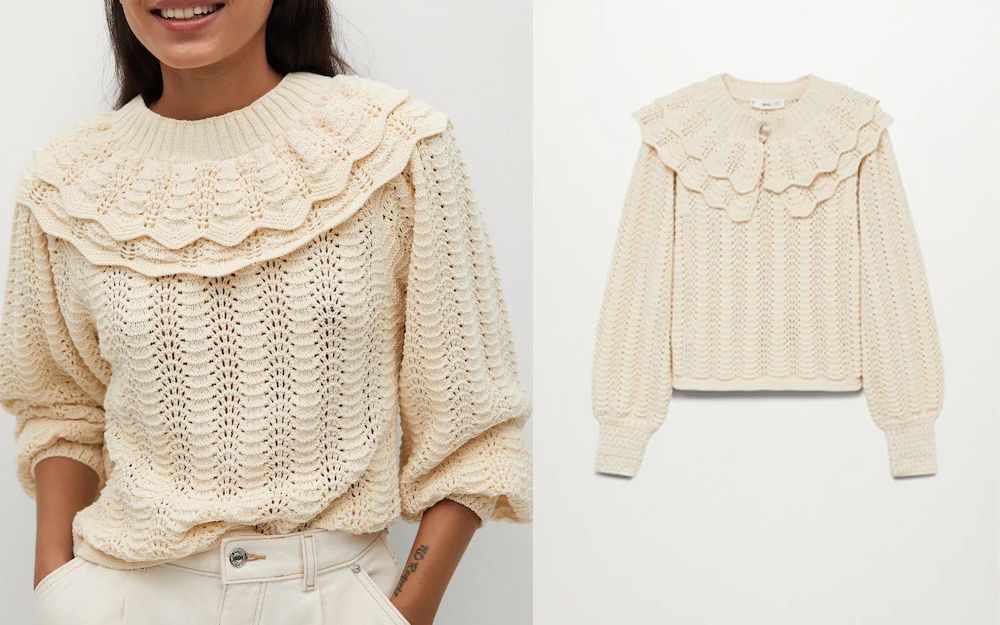 Removable neck knit sweater (HK$499)