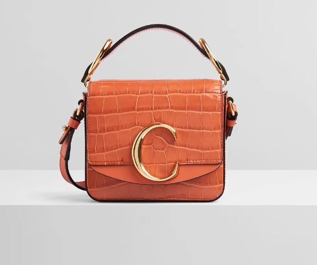 Chloé C mini bag in embossed croc effect on calfskin 原價 HK$ 13,400 現價 HK$ 9,380