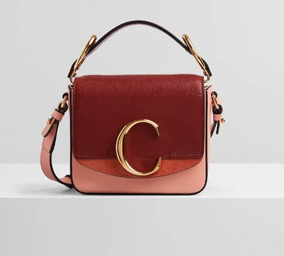 Chloé C mini bag in multicolor goatskin & shiny calfskin 原價 HK$ 13,000 現價 HK$ 9,100