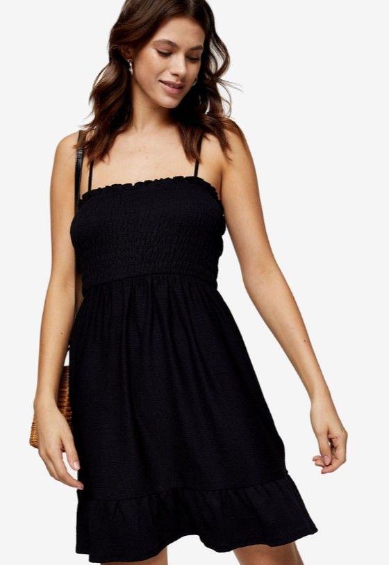 Black Shirred Flippy Dress (原價：HK$280/現售：HK$208.8)