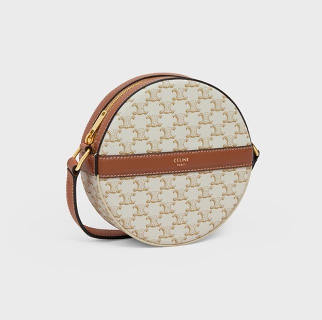ROUND PURSE ON STRAP IN TRIOMPHE CANVAS AND LAMBSKIN HK$ 5,500